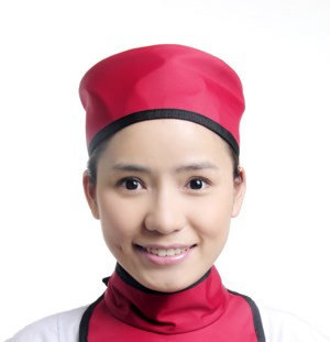 女士头部防护帽 防辐射帽
